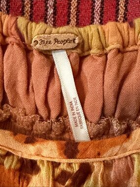 Free People Pumkpin Spice Summer Mini Dress L